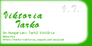 viktoria tarko business card